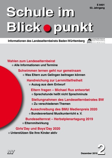SiB, Schuljahr 2019/20, Nr 2, Dezember 2019, Elternsprechstunde