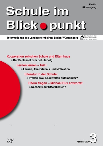 SiB, Schuljahr 2019/20, Nr 3, Februar 2020, Ganztagsschule und Betreuung