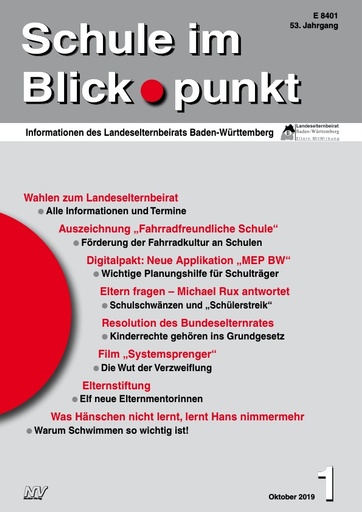 SiB, Schuljahr 2019/20, Nr 1, Oktober 2019, Warum Schwimmen so wichtig ist