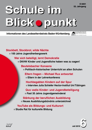 SiB, Schuljahr 2018/19, Nr 6, Juli 2019, Studie: YouTube als Bildungs- und Kulturort